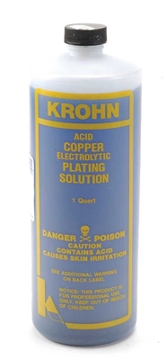 1 Quart Copper Plating Solution by Krohn