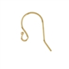 14 Karat Yellow Gold Fishhook Plain with Ring