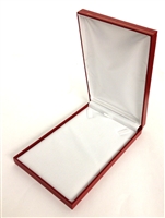 Large Necklace Box in Red 4.75 x 7.4 x 1.25 "