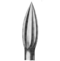 Flame Single Cut Bur #27A Busch