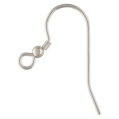 Sterling Silver Fishhook Earwire 0.71mm Pack of 6