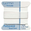 Beadcord White Nylon