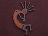 Rusted Iron Fetish Kokopelli Pendant