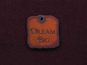 Rusted Iron Dream Big Inspiration Pendant