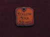 Rusted Iron Follow Your Heart Inspiration Pendant