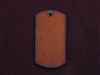 Rusted Iron Dog Tag One Hole Pendant