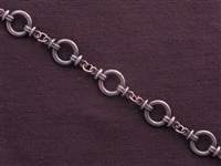 Handmade Chain Antique Copper Colored Fancy Ring Links