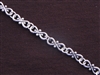 Handmade Chain Antique Silver Colored Dotted Figure 8's