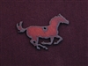 Rusted Iron Medium Running Horse Pendant