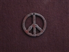 Rusted Iron Medium Peace Sign Pendant
