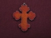 Rusted Iron Chubby Cross Pendant