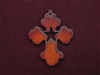 Rusted Iron Chubby Cross With Star Cut Out Pendant