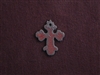 Rusted Iron Small Chubby Cross Charm