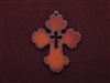 Rusted Iron Chubby Cross With Cross Cut Out Pendant