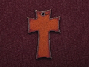 Rusted Iron Cross Pendant