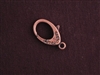 Lobster Clasp Antique Copper Colored Large