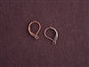 Ear Wires Antique Copper Colored Brass Leverback