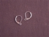 Ear Wires Silver Colored Brass Leverback