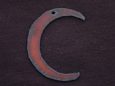 Rusted Iron Moon Pendant