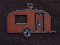 Rusted Iron Camper Pendant