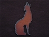 Rusted Iron Coyote Pendant