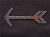 Rusted Iron Strait Arrow Pendant