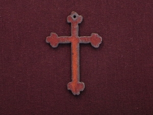 Rusted Iron Fancy Cross Pendant