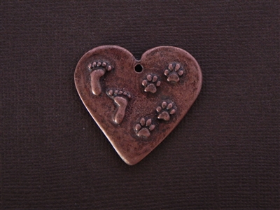 "Be The Kind Of Person Your Dog Thinks You Are" Antique Copper Colored Fresh Lipstick Pendant