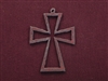 Rusted Iron Maltese Open Cross Pendant