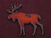Rusted Iron Moose Pendant