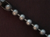 Ball Chain Antique Silver Colored 9 mm Bead Necklace