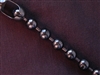 Ball Chain Gun Metal Colored 9 mm Bead Necklace