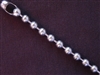 Ball Chain Silver Colored 6 mm Bead Necklace