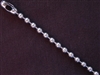Ball Chain Silver Colored 4 mm Bead Necklace