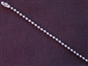 Ball Chain Silver Colored 2 mm Bead Necklace