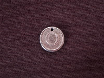 Initial O Antique Silver Colored Wax Seal