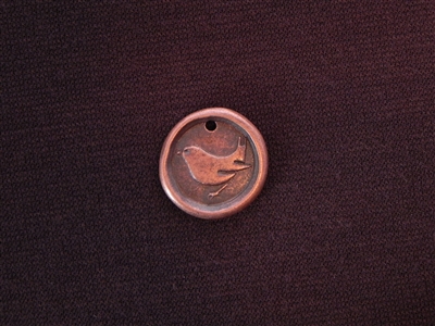 Trust Your Wings With Chubby Bird Antique Copper Colored Wax Seal