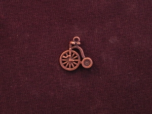 Charm Antique Copper Colored Tricycle