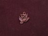Charm Antique Copper Colored Flying Owl