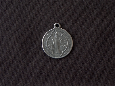 Vintage Replica Jubilee Medal Of St. Benedict (San Benito Coin) Antique Silver Colored