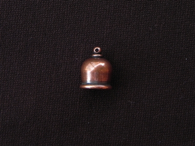 10 mm Dome Style Pewter Tassel Cap Antique Copper