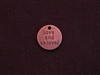 Charm Antique Copper Colored Love And Beloved Tag