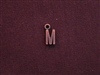 Charm Antique Copper Colored Initial M