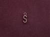 Charm Antique Copper Colored Initial S