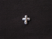 Metal Cross Bead Silver Colored