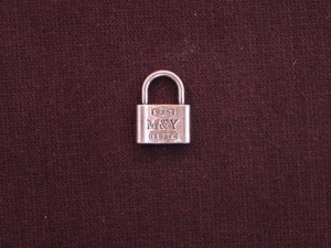 Charm Silver Colored Lock