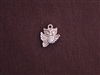 Charm Silver Colored Flying Owl