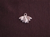 Charm Silver Colored Bumble Bee