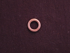 Ring Antique Copper Colored Smaller Size Plain