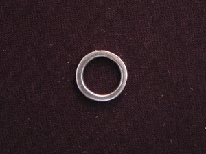Ring Silver Colored Larger Size Plain